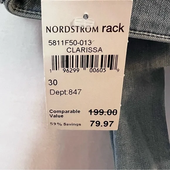 Paige Clarissa 30 Baby Boot Cut NWT - Picture 4 of 6